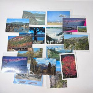 Vintage Modern Postcard Lot Mountains Trees Landscape Set of 15